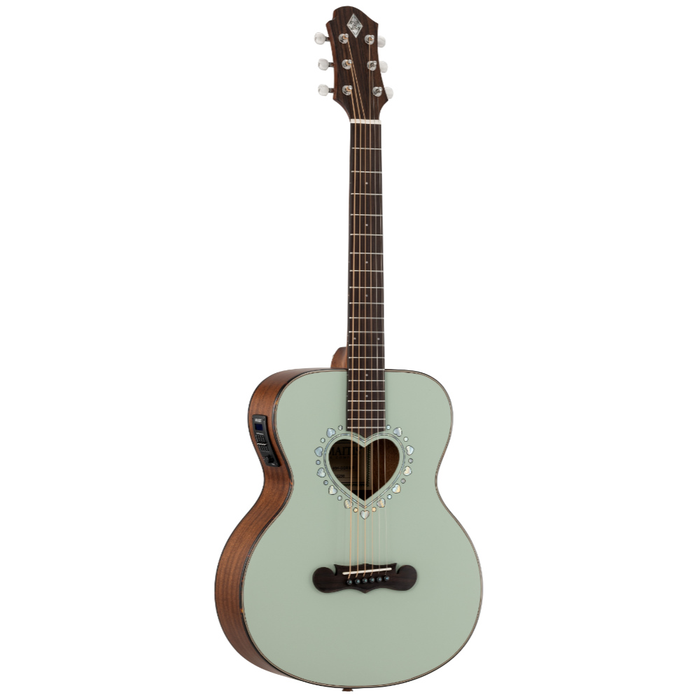 ZEMAITIS ゼマイティス CAM-90H GGR MP Gloss Green Mather of Pearl ミニボディ エレクトリックアコースティックギター