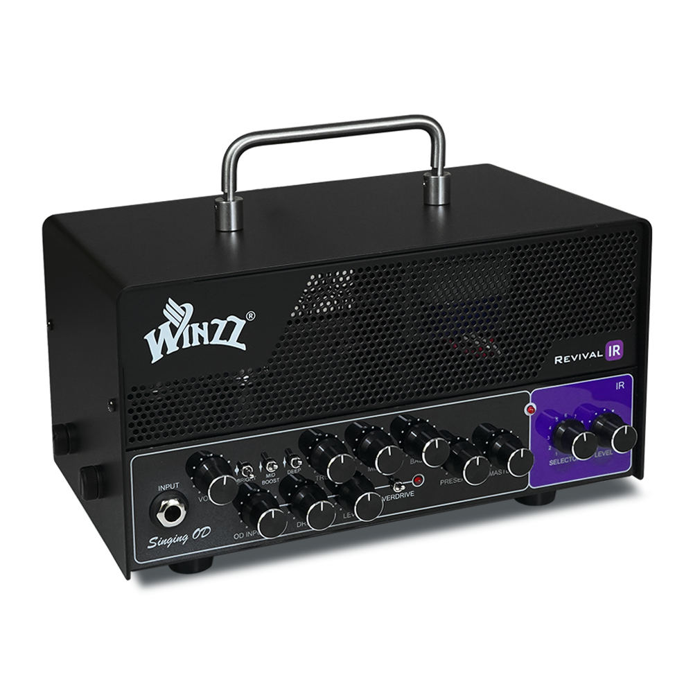 Winzz Guitars ウィンズギターズ Revival IR SingingOD ギターアンプヘッド 斜めアングル画像