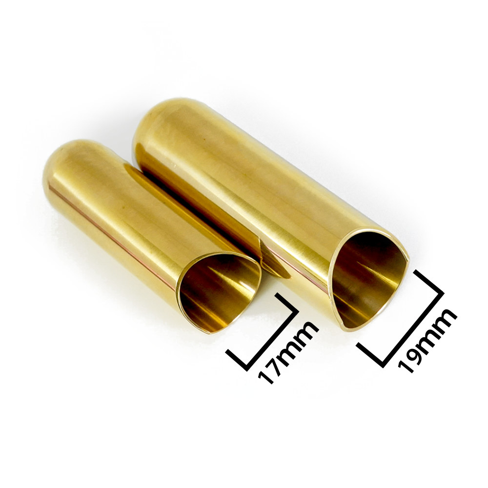 THE ROCK SLIDE ザロックスライド BTRS-MB Balltip Guitar Slide Brass Medium スライドバー サイズ比較画像2