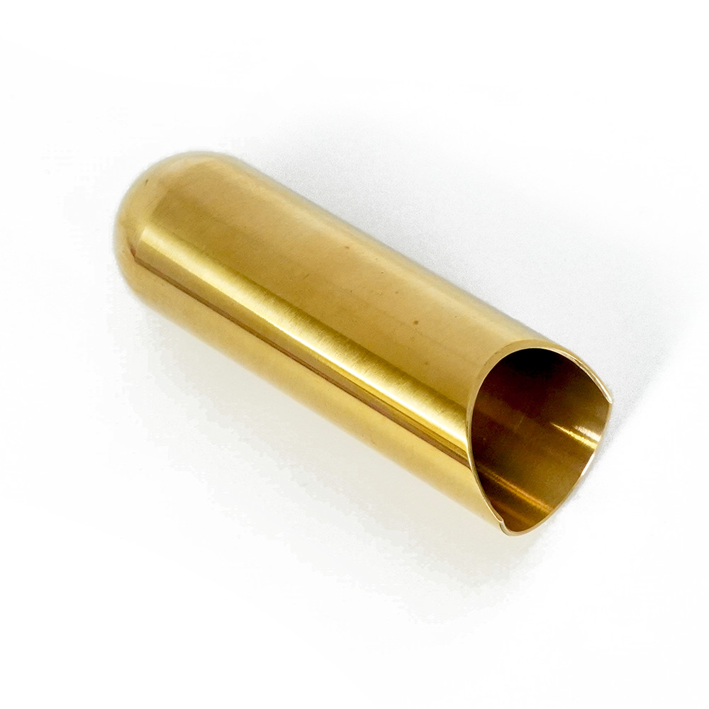 THE ROCK SLIDE ザロックスライド BTRS-SB Balltip Guitar Slide Brass Small スライドバー 斜めアングル画像1