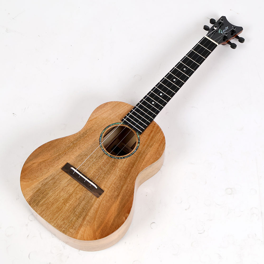 【訳あり】アウトレット ROMERO CREATIONS Grand Tenor Spalted Mango Low-G ウクレレ 全体