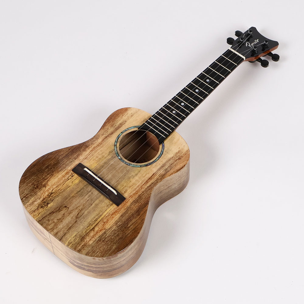 【訳あり】アウトレット ROMERO CREATIONS Romero Soprano Spalted Mango Hi-G ソプラノウクレレ 全体