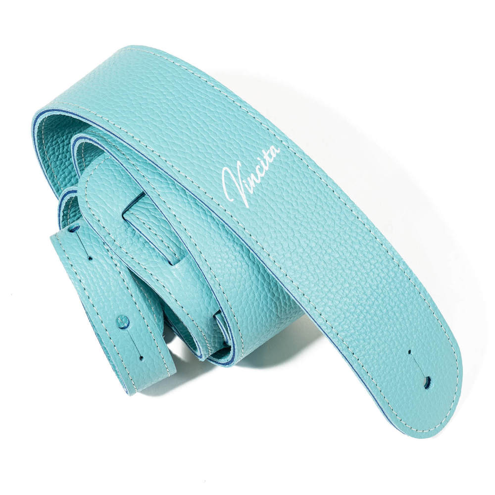 Grande uomo × Vincita Collaboration Strap Turquoise Blue ベースストラップ ギターストラップ