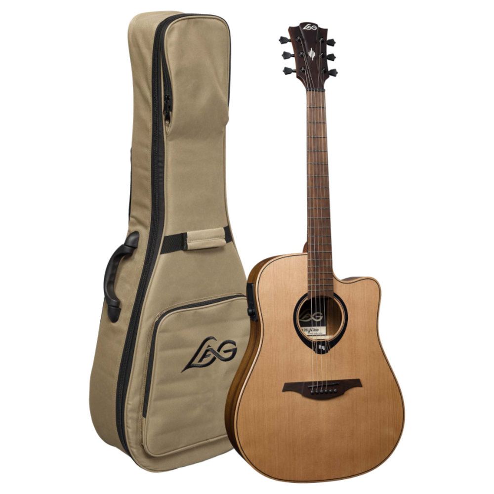 アコースティックギター LAG GUITARS HV10DCE NEW HYVIBEシリーズ スマートギター ドレッドノートサイズ
