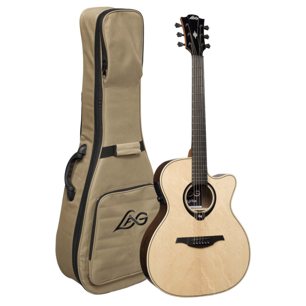 アコースティックギター LAG GUITARS HV30ACE NEW HYVIBEシリーズ スマートギター オーディトリアムサイズ ローズウッドバック&サイド