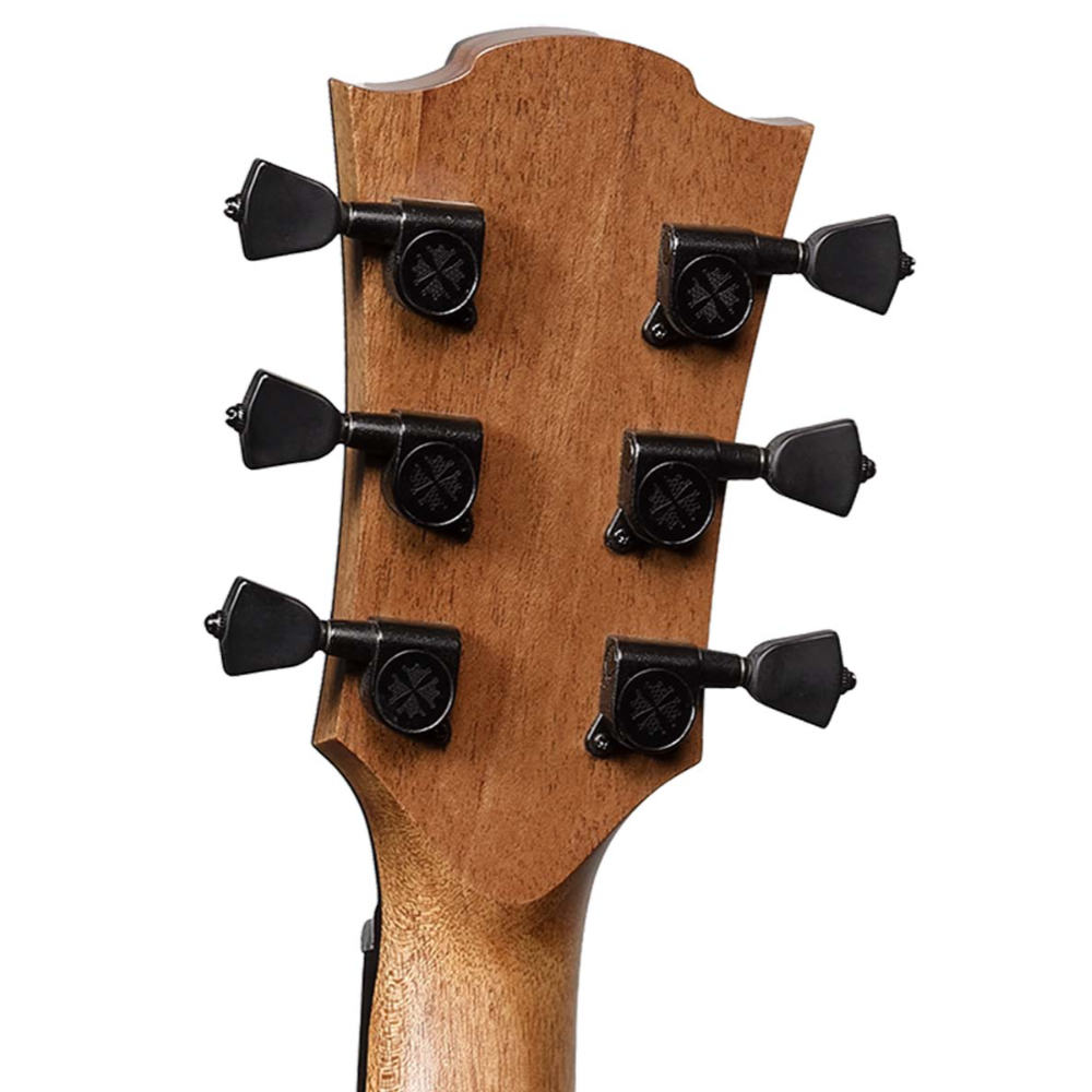 アコースティックギター LAG GUITARS HV30ACE NEW HYVIBEシリーズ スマートギター オーディトリアムサイズ ローズウッドバック&サイド ヘッドバック画像