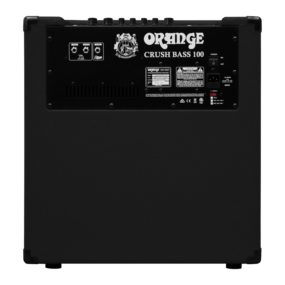 ORANGE CRUSH BASS 100 BK ベースアンプ コンボ 背面