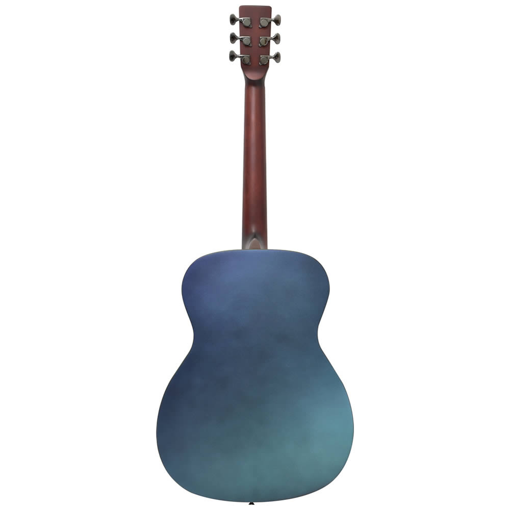 アコースティックギター エレアコ S.YAIRI YEF-01LTD ERV Emerald Violet マジョーラカラー フォークサイズ FISHMANピックアップ付き エメラルドバイオレット バック画像
