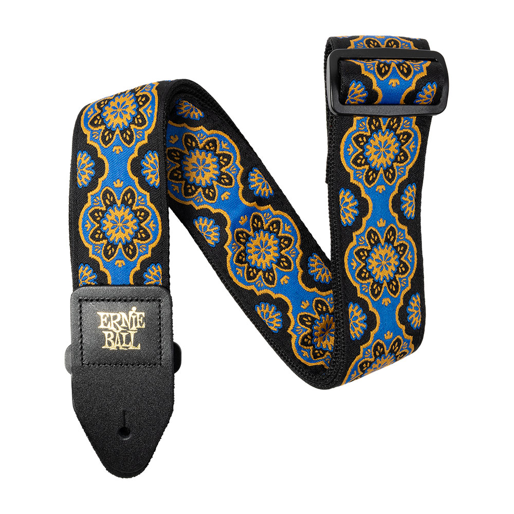 ERNIE BALL アーニーボール 5634 Kaleidoscope Blue Jacquard Strap ギターストラップ PO5634