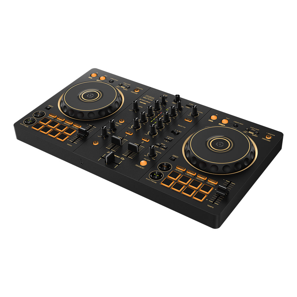 Pioneer DJ DDJ-FLX4-N GOLD Edition DJコントローラー rekordbox / Serato DJ Lite対応 PC / スマホ両対応を実現したコントローラー【DDJ-400 後継機種】 全体