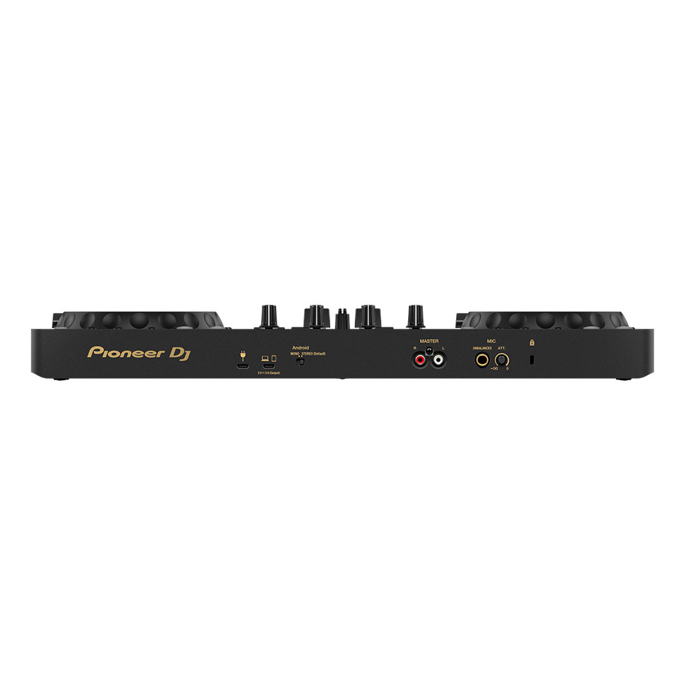 Pioneer DJ DDJ-FLX4-N GOLD Edition DJコントローラー rekordbox / Serato DJ Lite対応 PC / スマホ両対応を実現したコントローラー【DDJ-400 後継機種】 背面