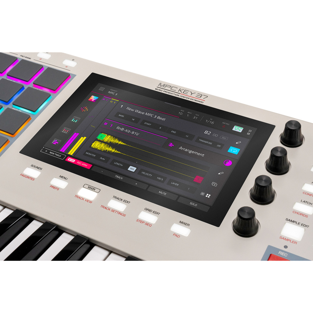 AKAI Professional アカイプロフェッショナル MPC Key 37 G2 スタンドアローン キーボード ディスプレイ