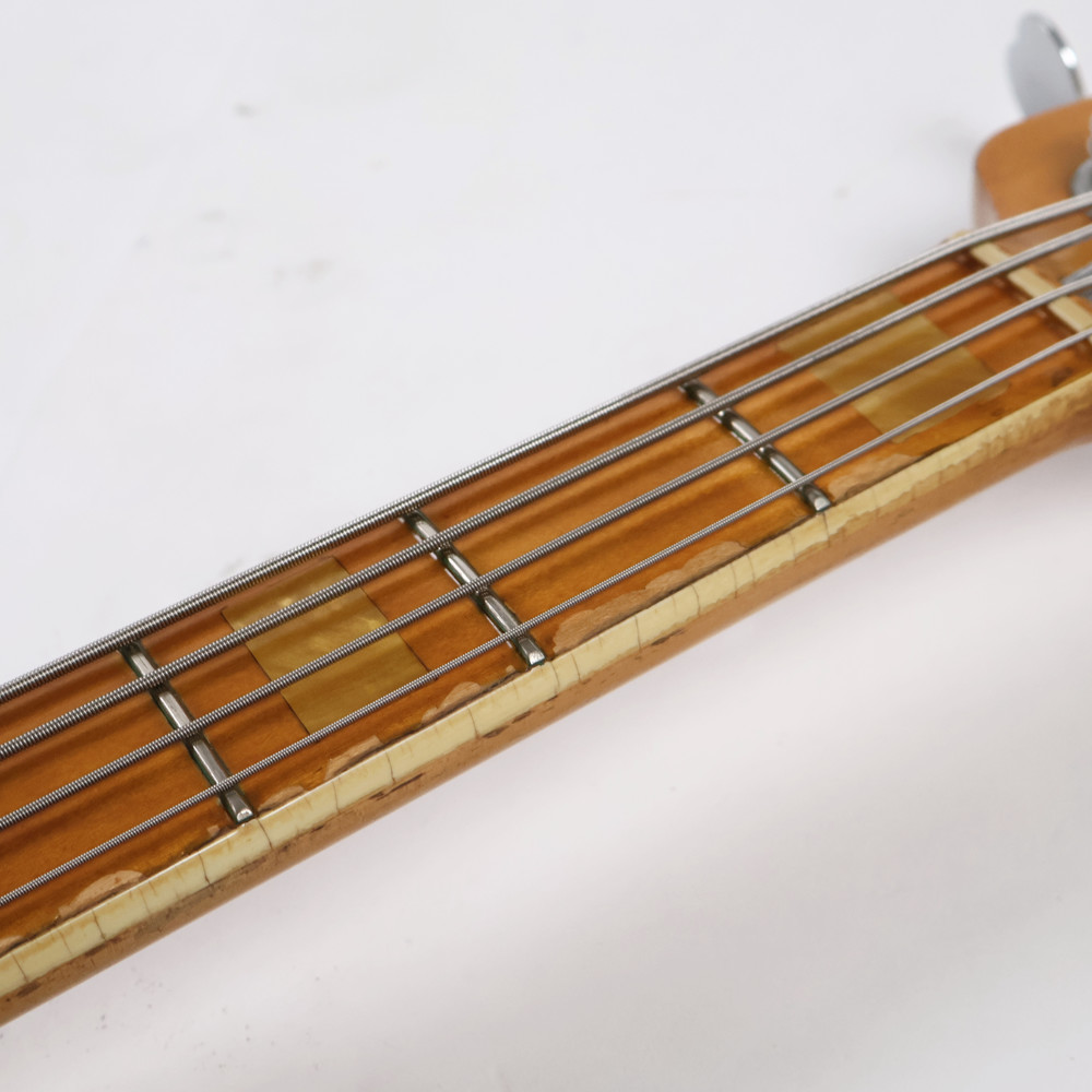【中古】 エレキベース Fender USA Jazz Bass Natural Maple FingerBoard 1980年製 S8シリアル80年製 指板サイドクラック