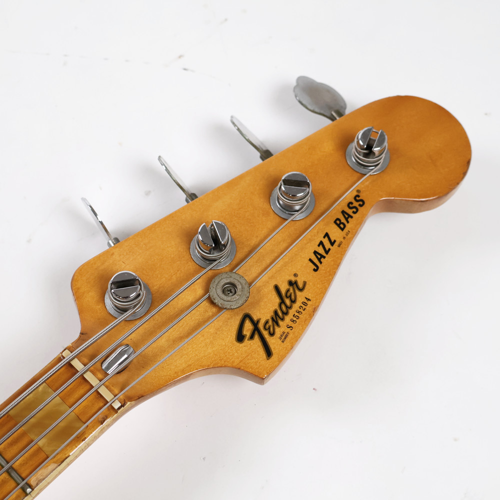 【中古】 エレキベース Fender USA Jazz Bass Natural Maple FingerBoard 1980年製 S8シリアル80年製 ヘッド