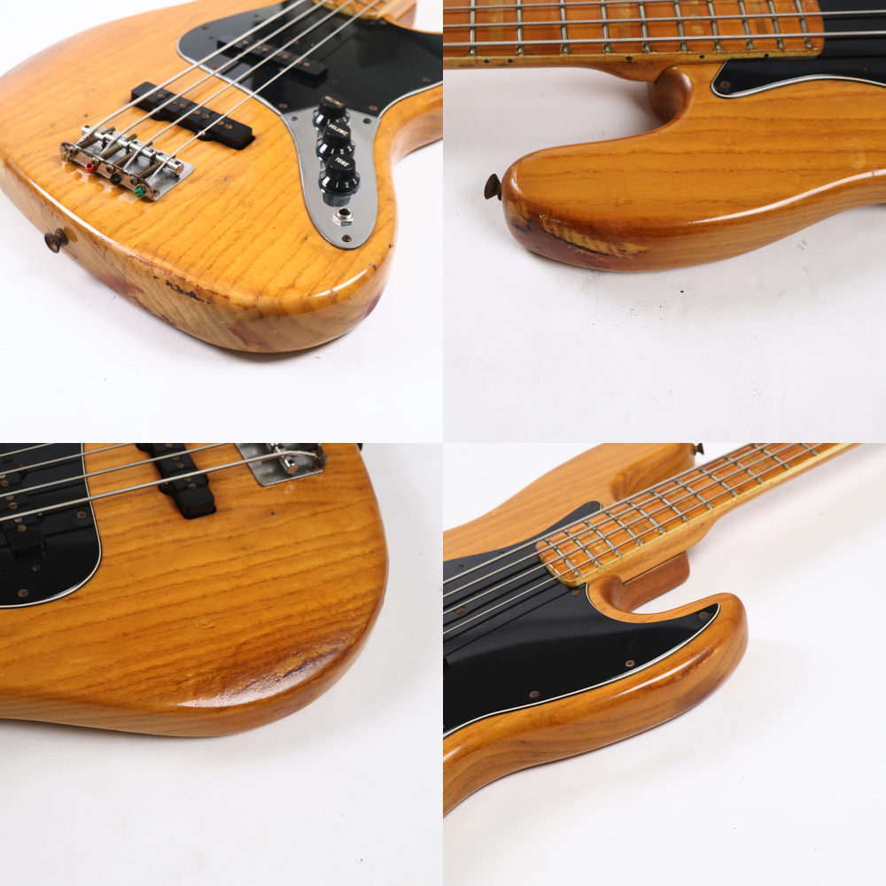【中古】 エレキベース Fender USA Jazz Bass Natural Maple FingerBoard 1980年製 S8シリアル80年製 塗装