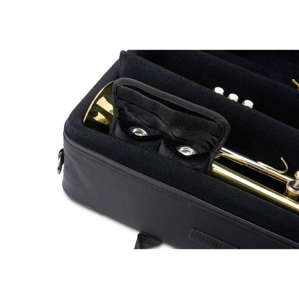 PROTEC プロテック A002 Trumpet Plush マウスピースポーチ トランペット用マウスピースケース 2本収納可能 使用例画像2