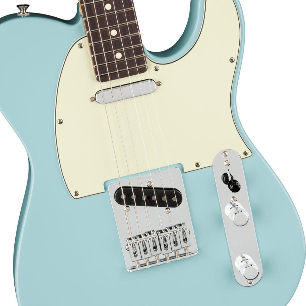 Fender フェンダー 75th Anniversary Player II Telecaster RW Daphne Blue エレキギター テレキャスター ボディアップ画像