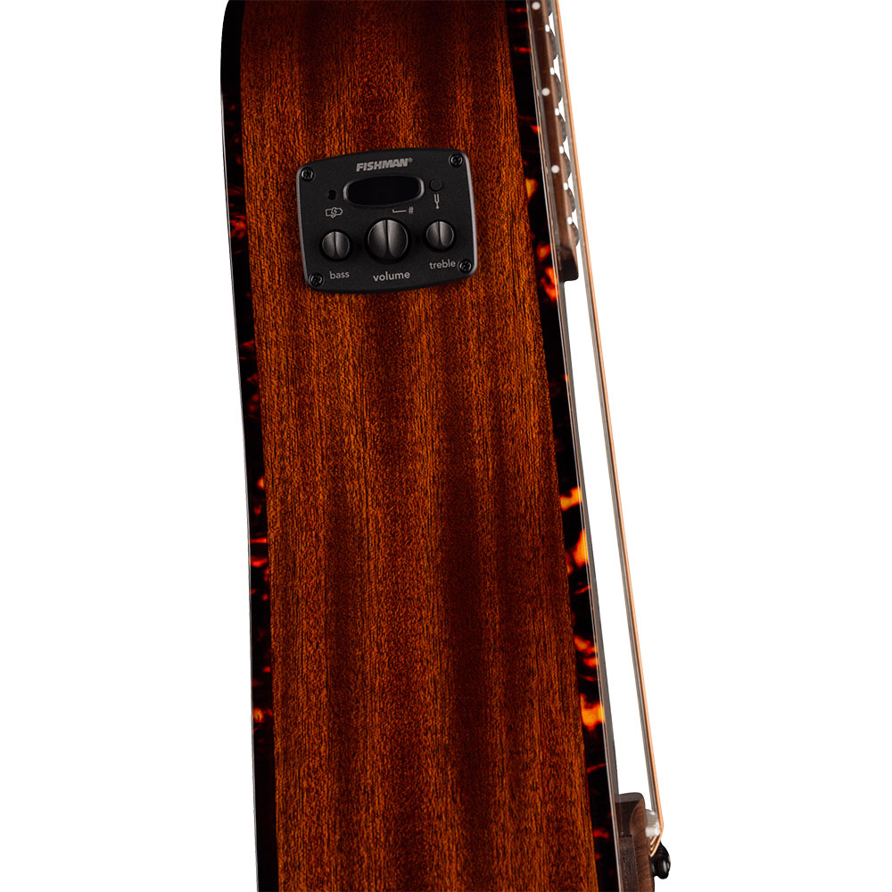 Fender フェンダー California Deluxe Redondo Jr. E Mahogany Natural エレクトリックアコースティックギター 側面