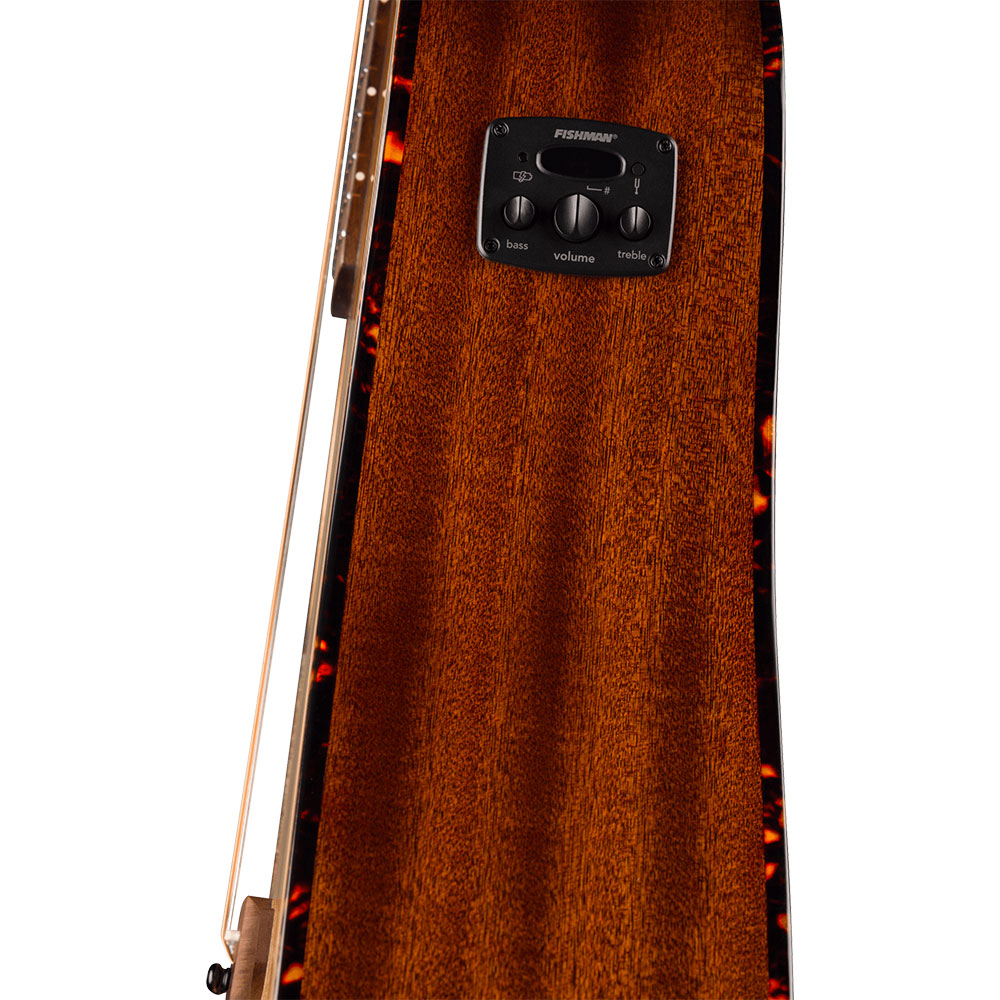 Fender フェンダー California Deluxe Redondo CE Left-Handed Natural エレクトリックアコースティックギター 側面