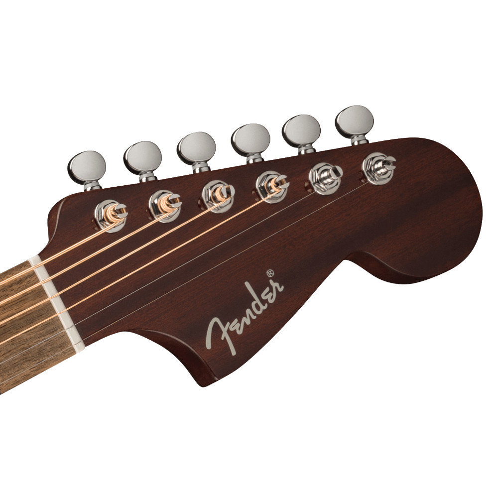 Fender フェンダー California Deluxe Newporter CE White Blonde エレクトリックアコースティックギター ヘッド画像