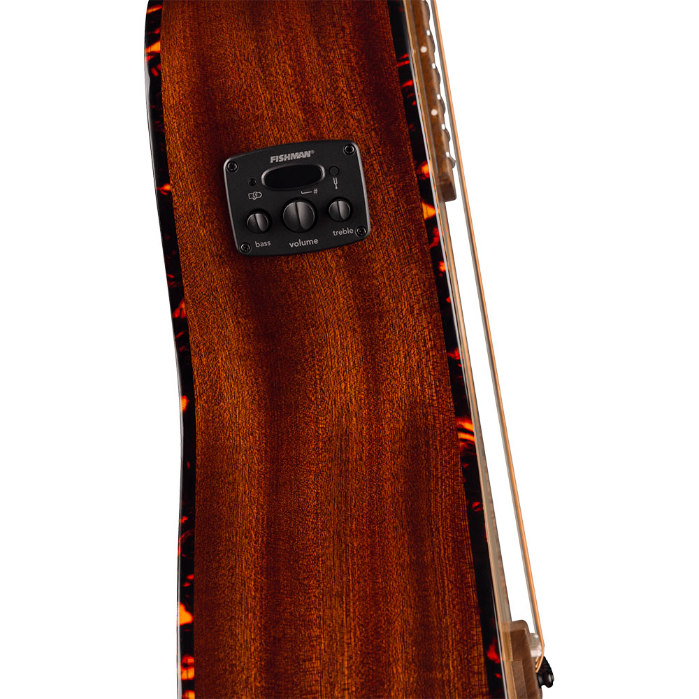Fender フェンダー California Deluxe Newporter CE Natural エレクトリックアコースティックギター 側面