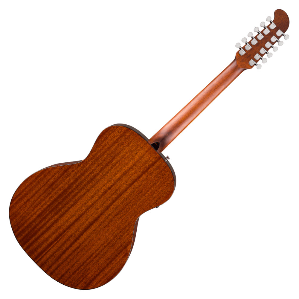 Fender フェンダー California Deluxe Villager E Honey Sunburst 12弦 エレクトリックアコースティックギター ボディバック画像