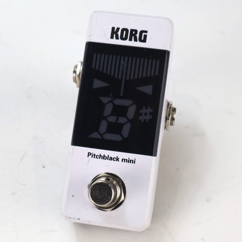 【中古】チューナー ピッチブラックミニ コルグ KORG PB-MINI-WH pitchblack mini white クロマチックチューナー