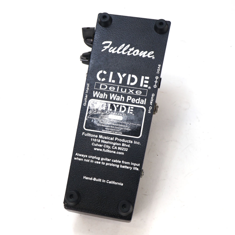 【中古】 Fulltone フルトーン CLYDE Deluxe Wah ワウ ギターエフェクター ボトム画像
