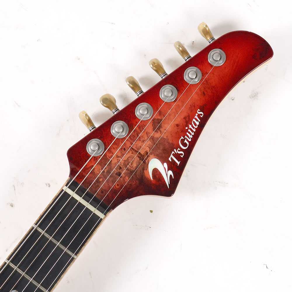 【中古】 エレキギター T’s Guitars DST-Pro24 赤鬼 日本製 ティーズギター ヘッド