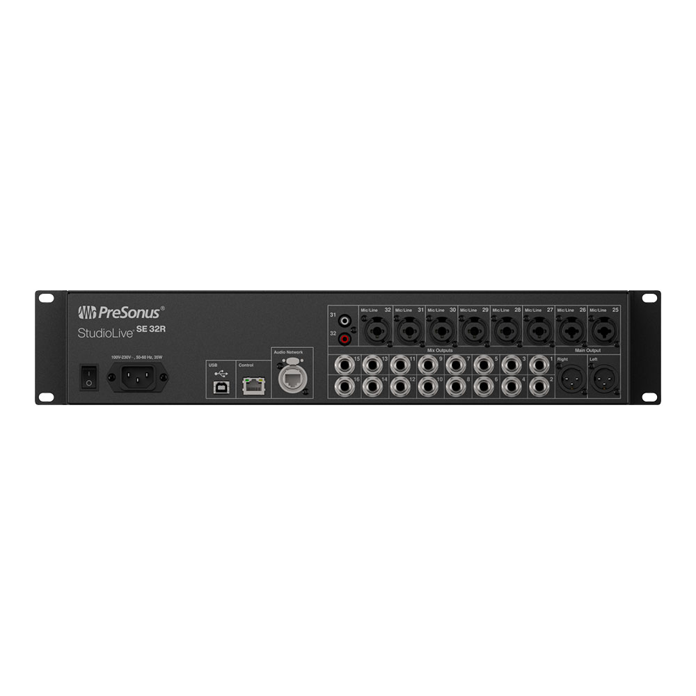 PreSonus プレソナス StudioLive SE 32R Digital Rack Mixer デジタルミキサー 背面