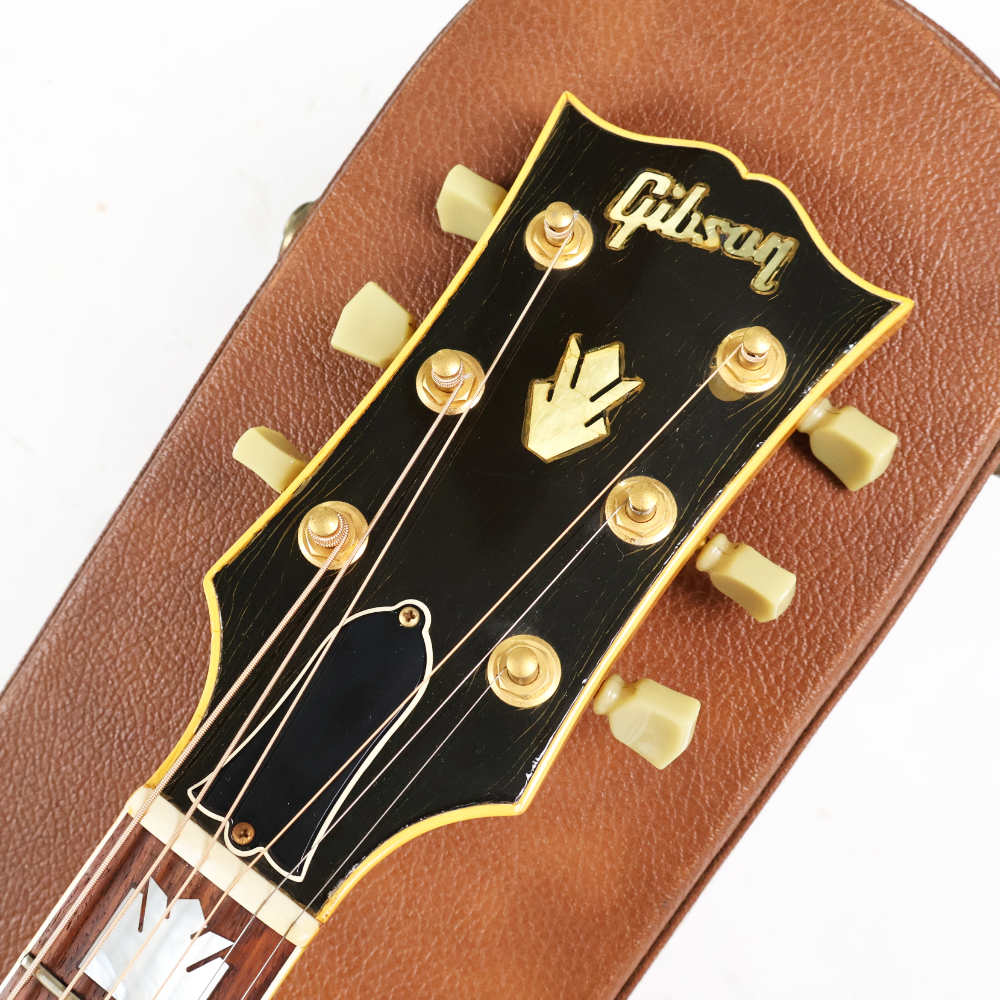 【中古】 アコースティックギター Gibson J-200 Antique Natural 1991年製 ギブソン ジャンボ ピックアップ取り付けあり ヘッド画像