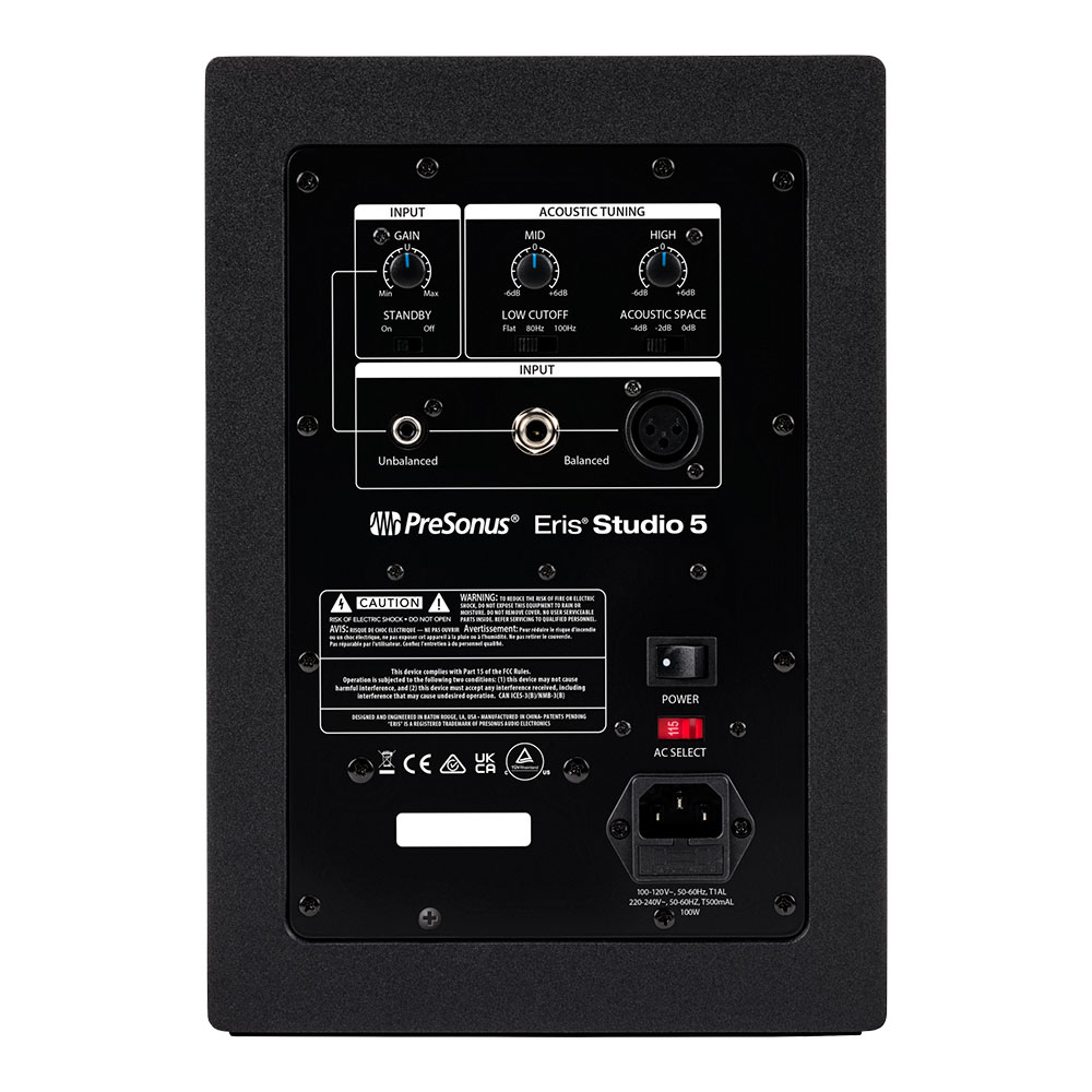 PreSonus プレソナス Eris Studio 5 パワードスピーカー 背面