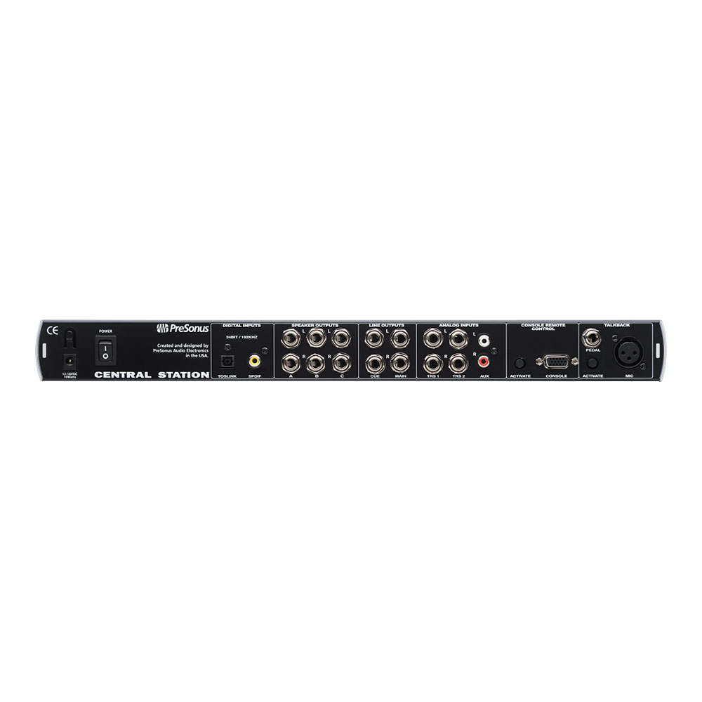 PreSonus プレソナス Central Station PLUS Monitoring Controller モニターコントローラー 背面