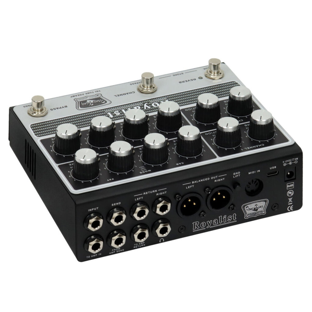ギターエフェクター プリアンプ Tone King Royalist Preamp トーンキング ロイヤリストプリアンプ 側面