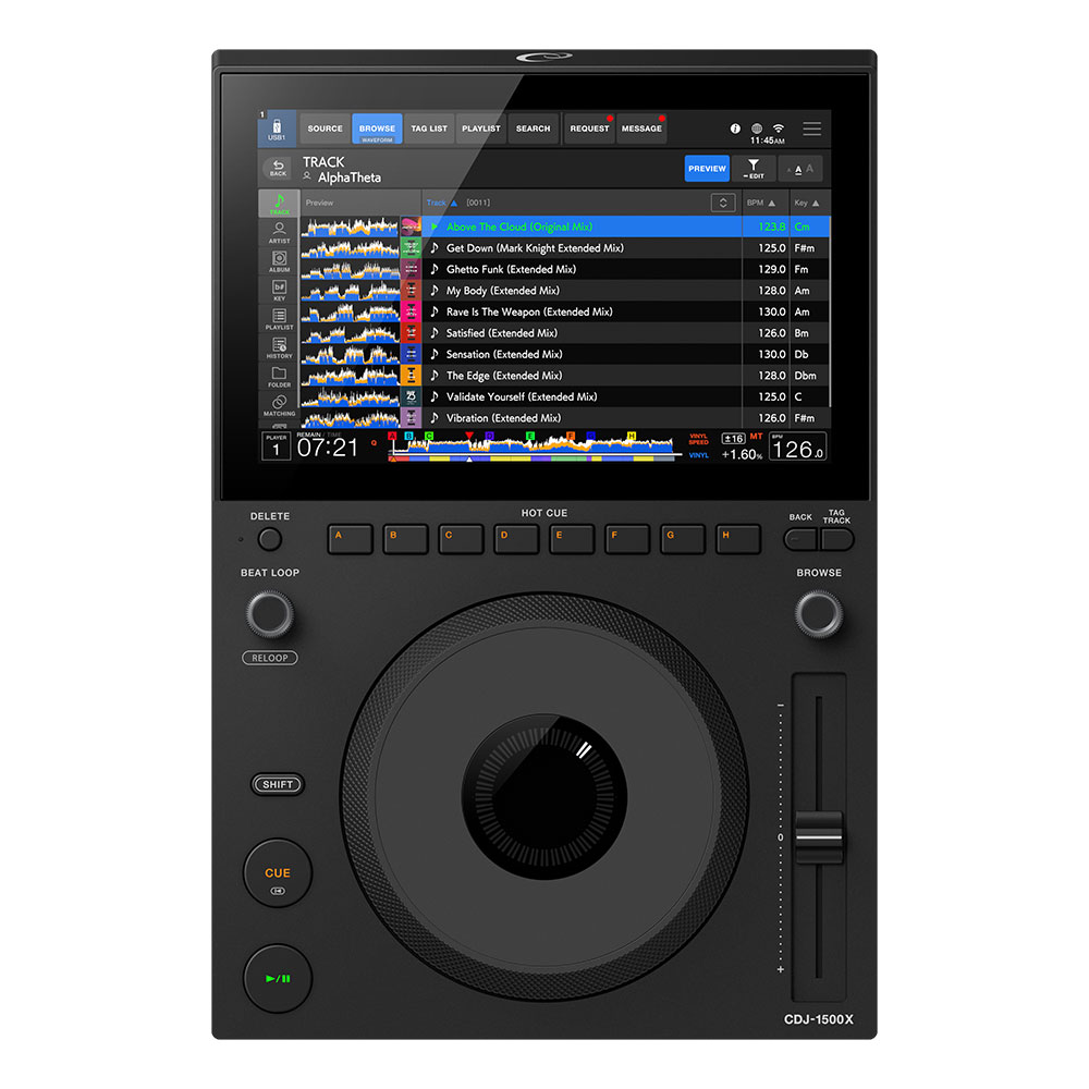 AlphaTheta CDJ-1500X DJ用マルチプレーヤー 正面