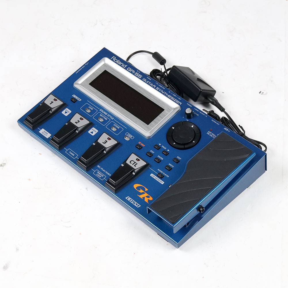 【中古】 ギターシンセサイザー ROLAND GR-55 ローランド 全体
