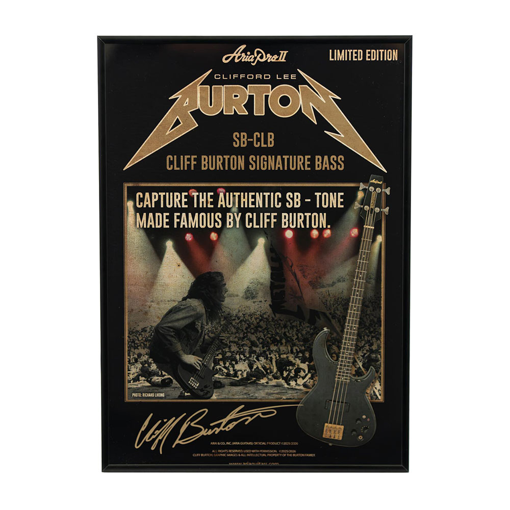 AriaProII アリアプロ2 SB-CLB Cliff Burton Signature エレキベース イメージ画像