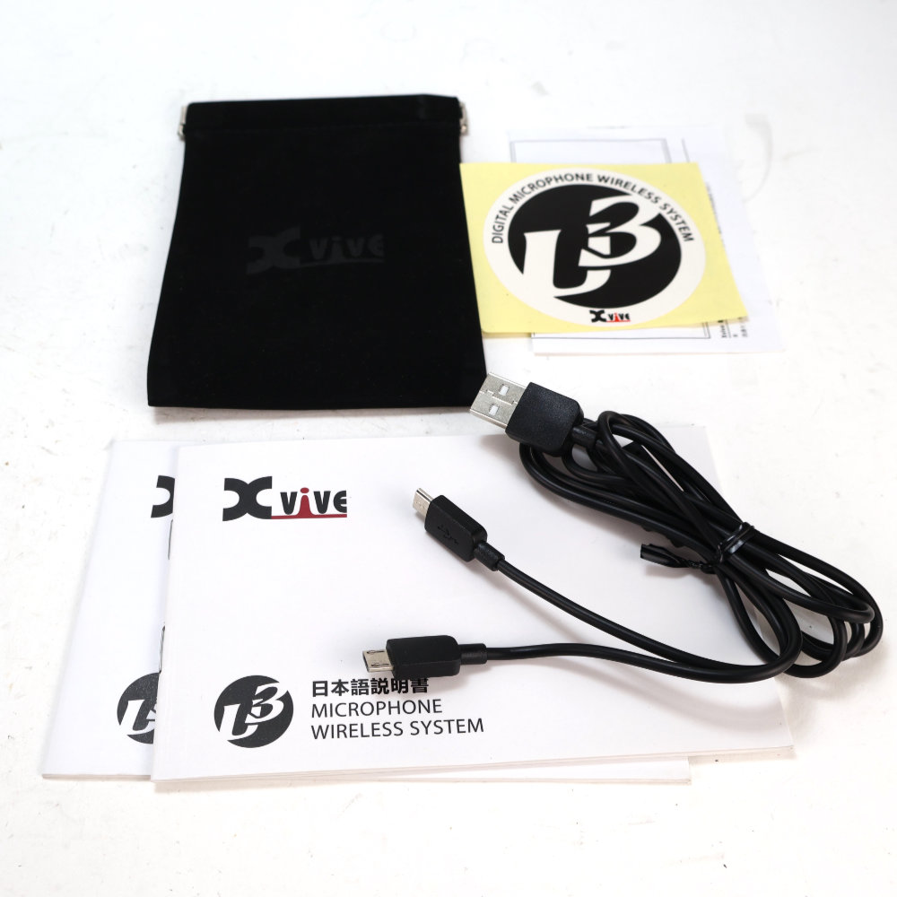 【中古】 Xvive XV-U3 マイクロフォン デジタルワイヤレスシステム 付属品画像