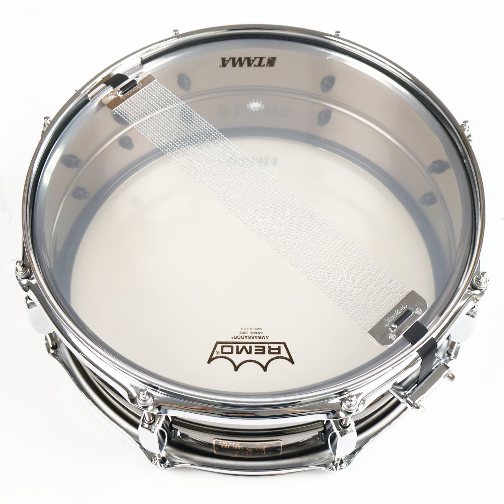 【中古】 スネアドラム タマ TAMA NSS1455 14x5.5 そうる透 SOUL TOUL モデル MADE IN JAPAN 本体画像 裏