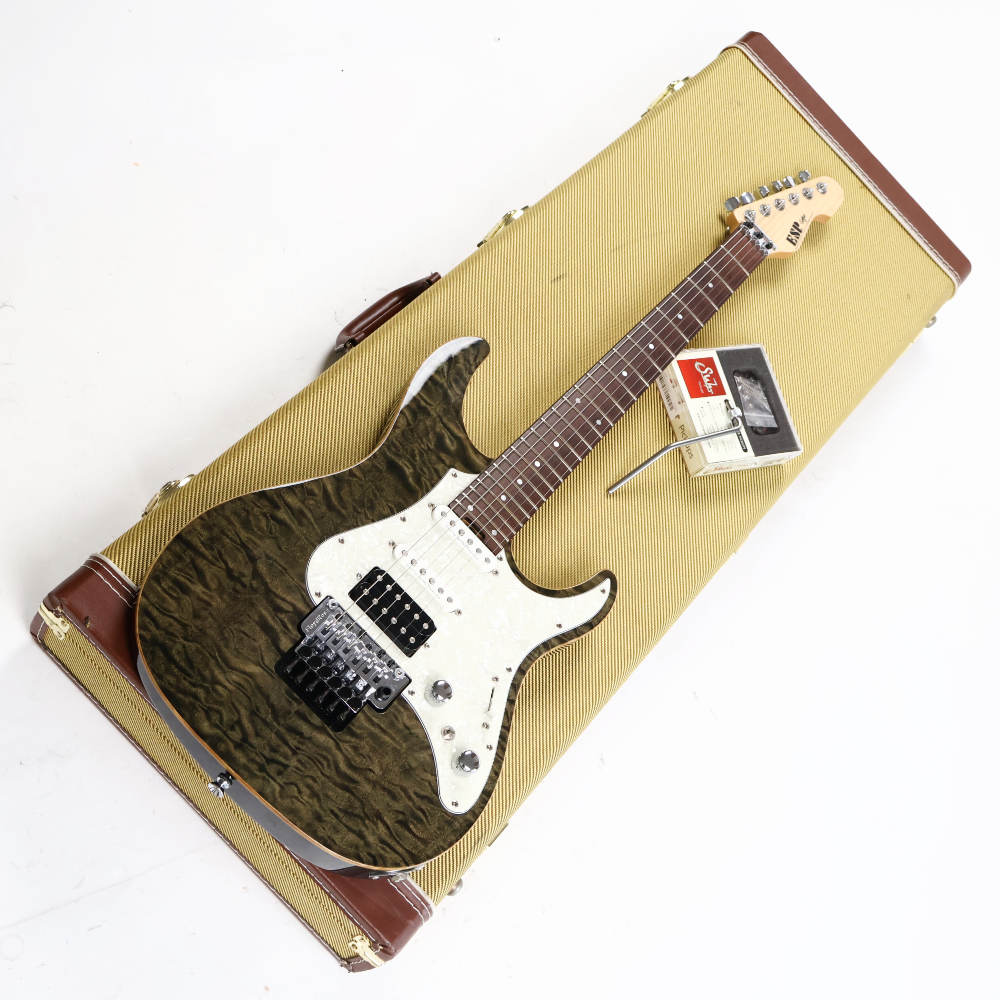 【中古】 エレキギター ESP Snapper-CTM-24-FR Rosewood FB See Thru Black 2013年頃製 Mod. リアピックアップ Suhr DA(Doug Aldrich)搭載 オリジナルピックアップあり