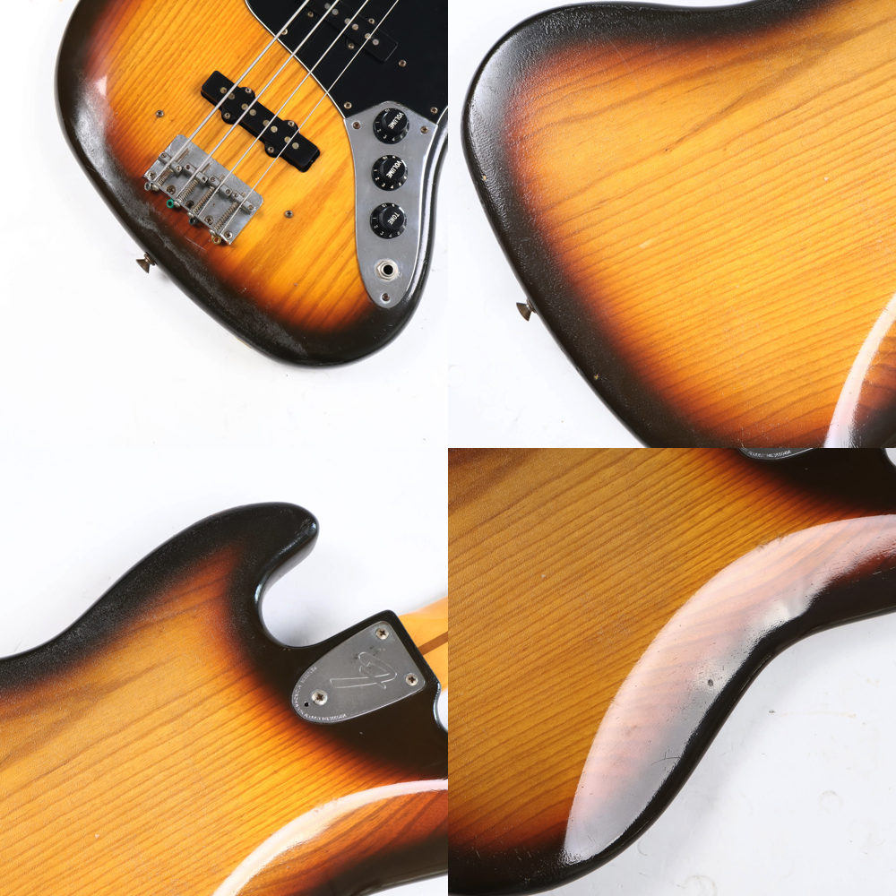 【中古】 エレキベース Fender フェンダー USA Jazz Bass 3Color-Sunburst Rosewood FingerBoard 1981年製 S8シリアル ジャズベース 塗装引け