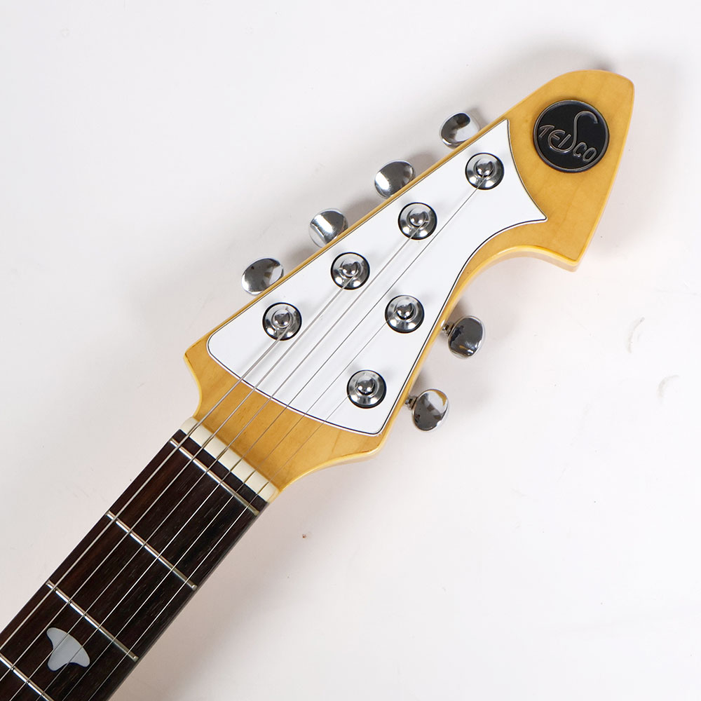 【中古】Teisco テスコ SP-5 Spectrum 5 Reissue Pearl White 1992年製 スペクトラム5 エレキギター 復刻記念テレホンカード付き ヘッド