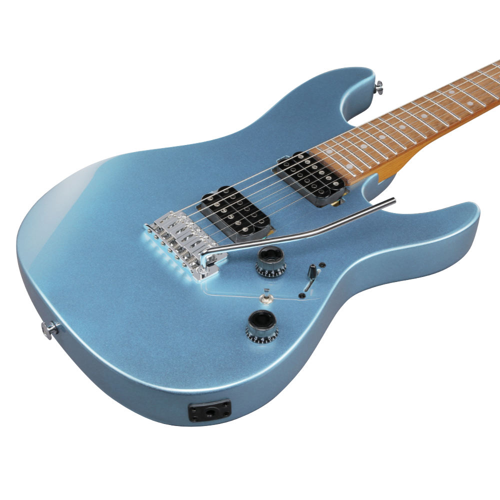 IBANEZ アイバニーズ AZ24S2-MLB AZ Standard HH Metallic Light Blue エレキギター ボディ斜めアングル画像