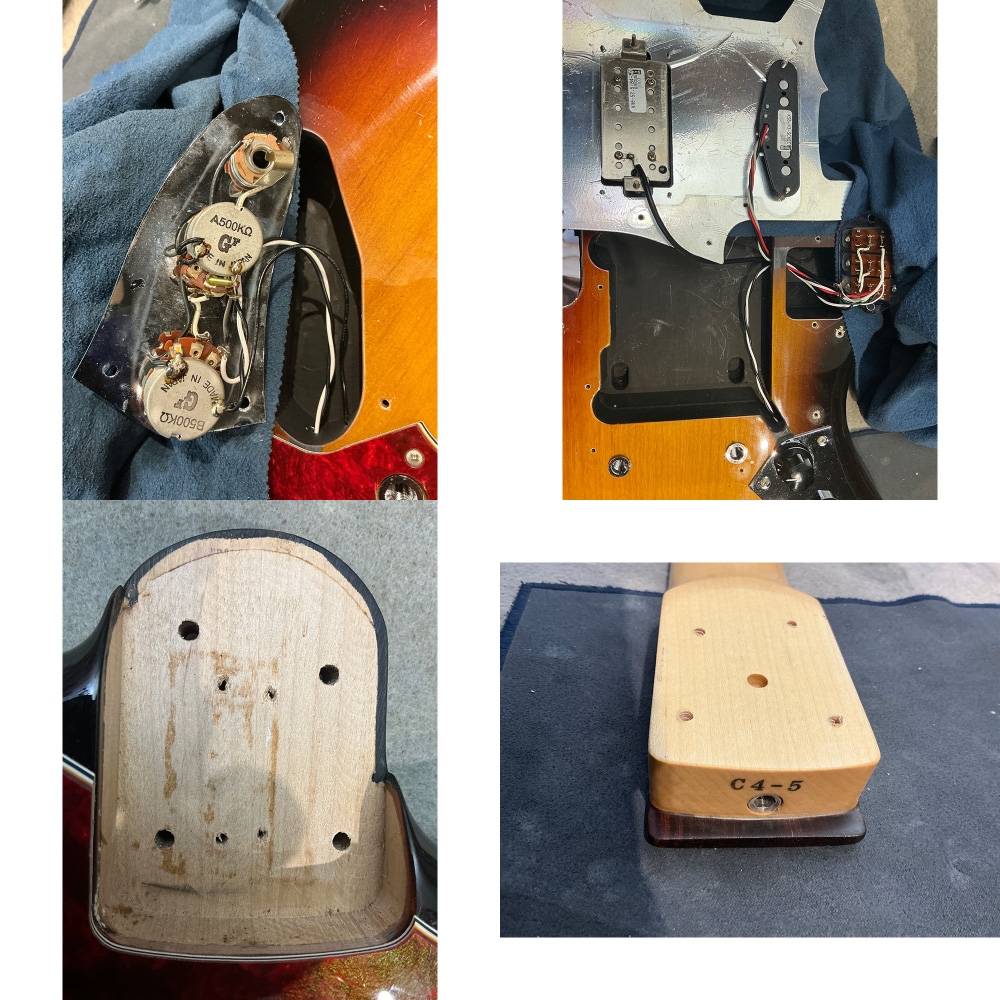 【中古】 SCHECTER シェクター AR-06 3TSB/R エレキギター ピックアップ、ネック