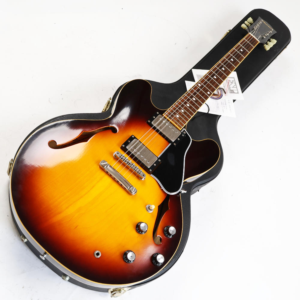 【中古】 エレキギター Edwards by ESP E-SA-125LTS 2010年頃製造 ネック修正リペアあり セミアコースティックギター ES335スタイル ラッカートップ塗装 Seymour Duncanピックアップ搭載