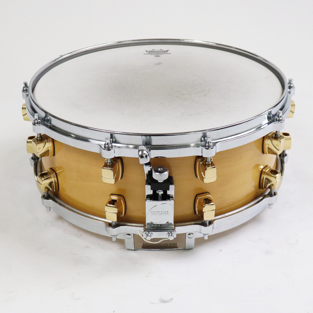 【中古】 スネアドラム ヤマハ YAMAHA MSD0105 Maple Custom 14x5.5 スネアドラム Made in Japan サイド