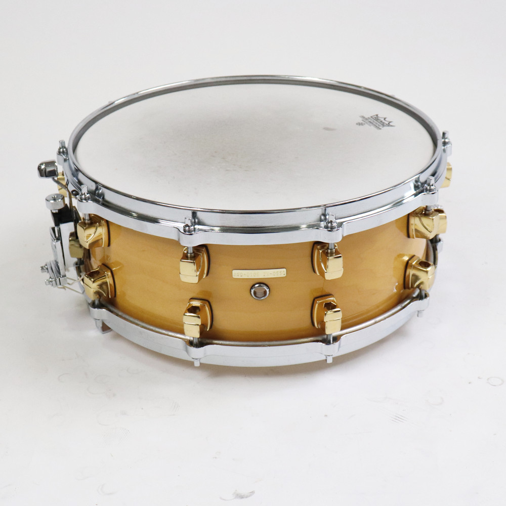 【中古】 スネアドラム ヤマハ YAMAHA MSD0105 Maple Custom 14x5.5 スネアドラム Made in Japan サイド