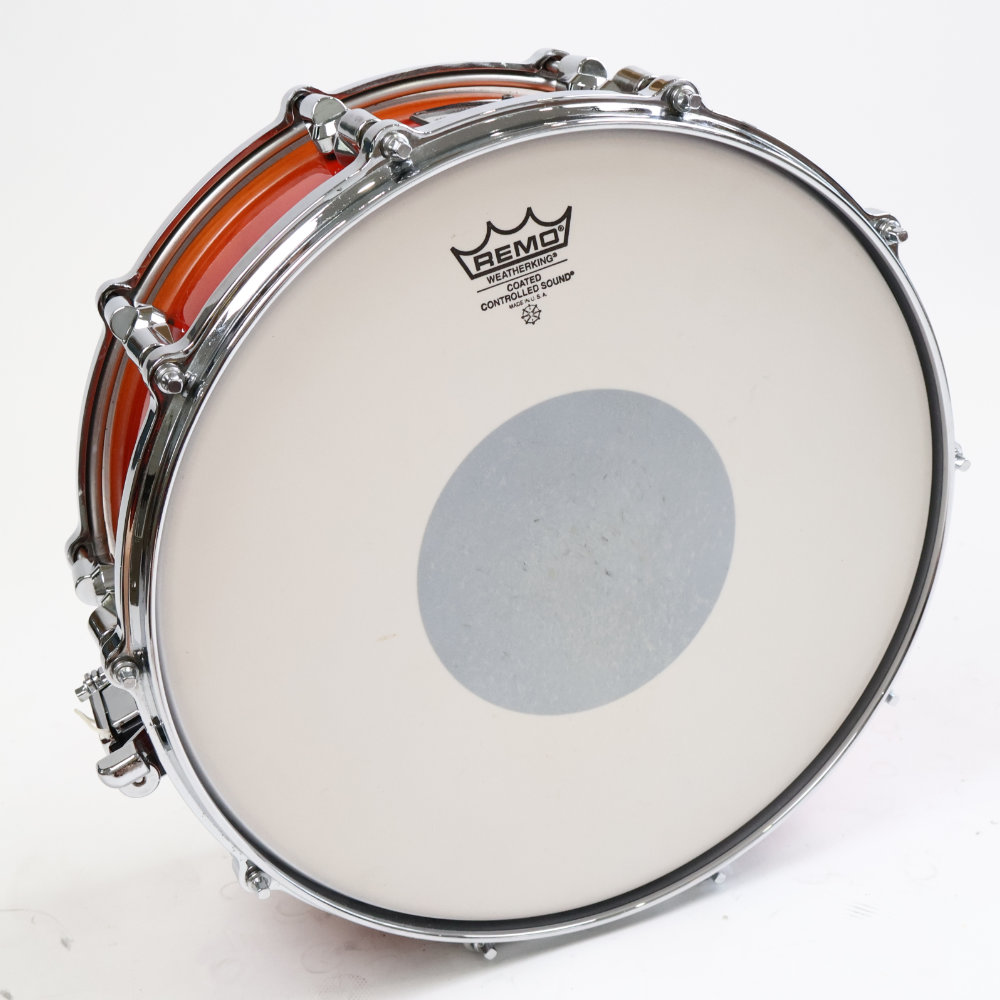 【中古】 スネアドラム ヤマハ YAMAHA ASD0545 Maple Custom Absolute 14x5.5 Made in japan 正面