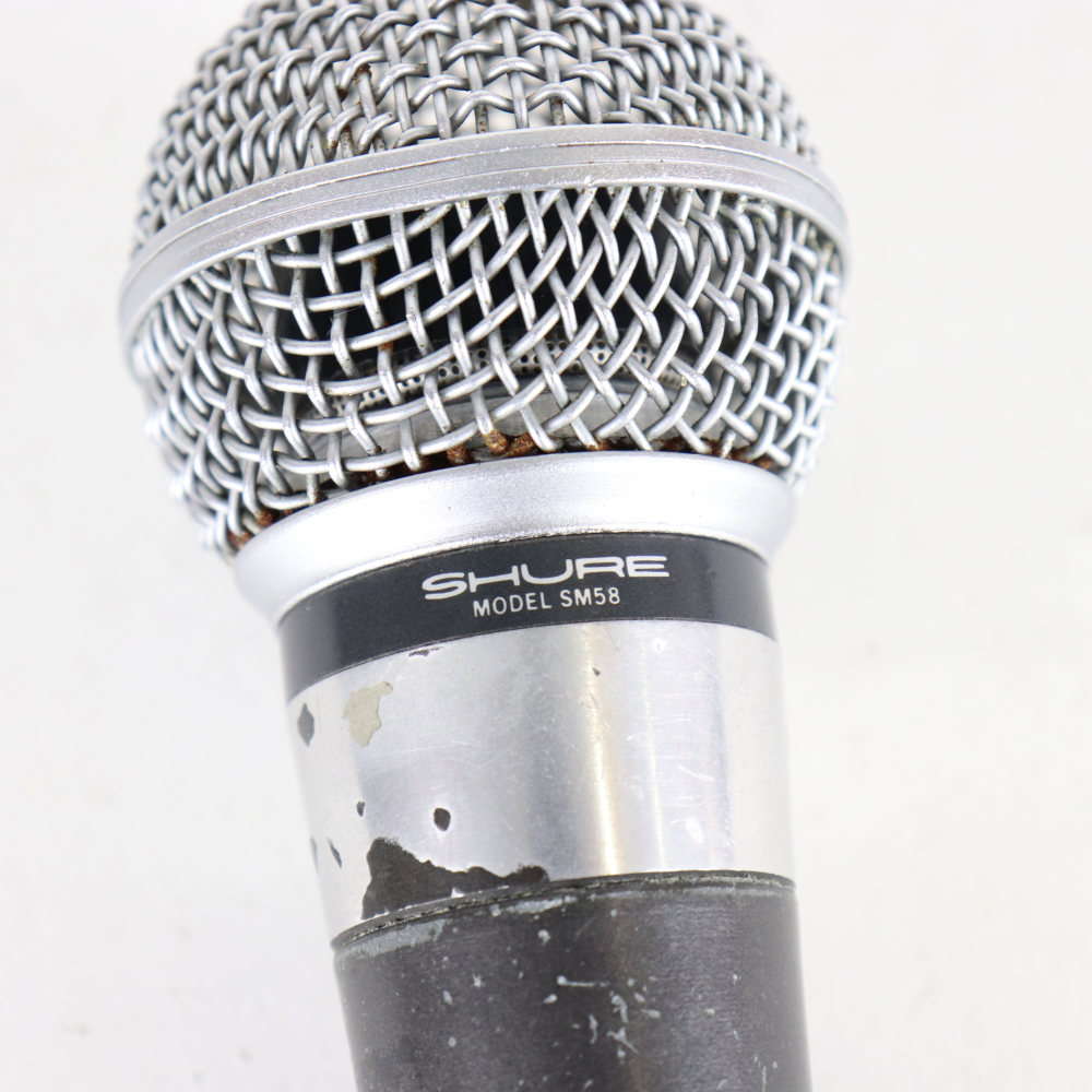 【中古】 マイク ダイナミックマイク ボーカル用 SHURE SM58 ポルシェロゴ Made in USA シュアー 58 ゴッパ シュア 詳細画像
