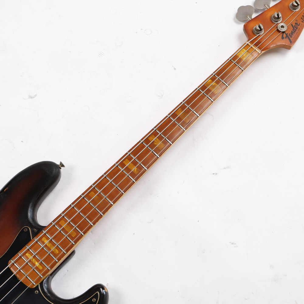 【中古】 Fender USA フェンダー Jazz Bass SunBurst 1974年製 ジャズベース ブロックインレイ 4点止めネック エレキベース 指板